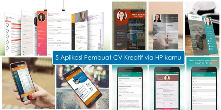 5 Aplikasi Pembuat CV Kreatif Via Android