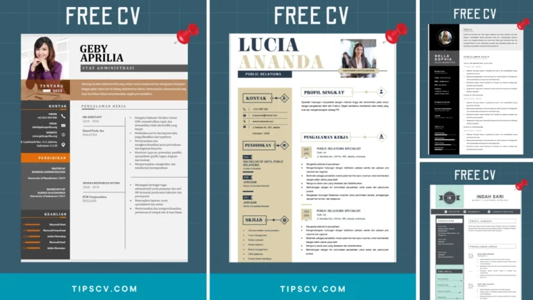 15+ Contoh CV Lamaran Kerja Format Word Berbagai Posisi